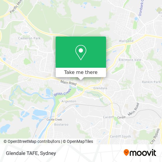 Glendale TAFE map