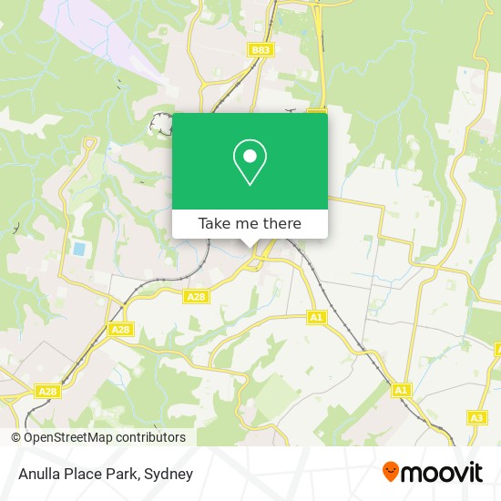 Anulla Place Park map