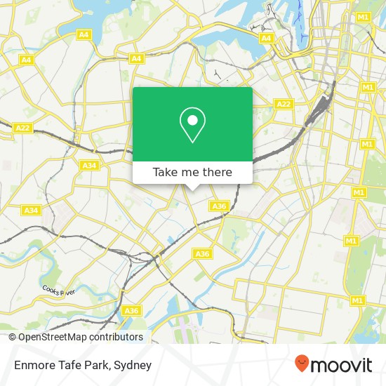 Enmore Tafe Park map