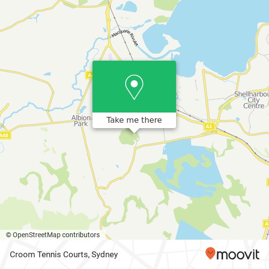 Croom Tennis Courts map