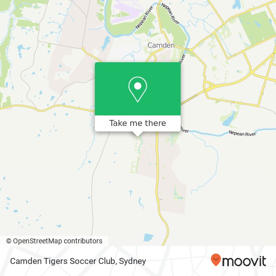 Mapa Camden Tigers Soccer Club