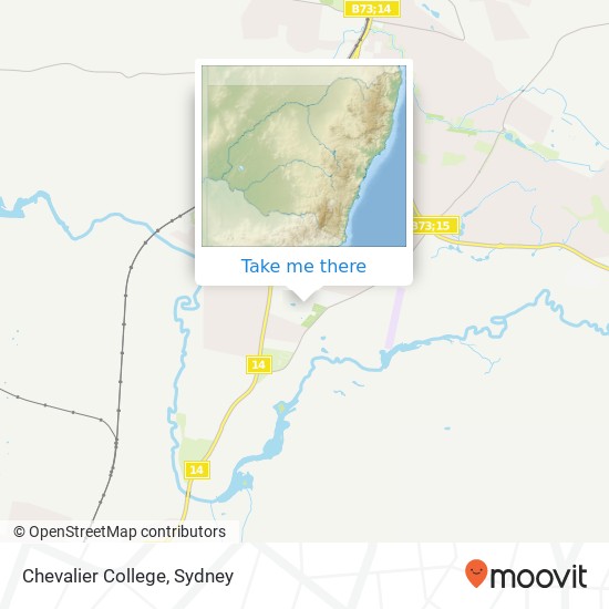 Mapa Chevalier College
