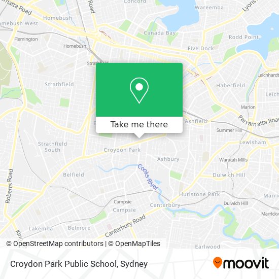 Mapa Croydon Park Public School