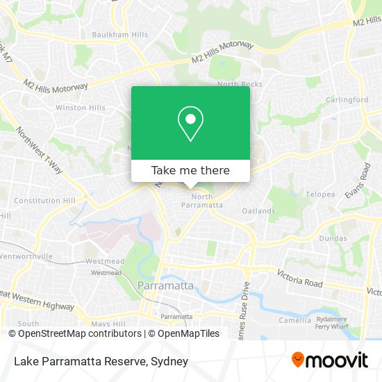 Mapa Lake Parramatta Reserve