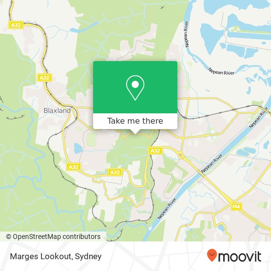 Marges Lookout map