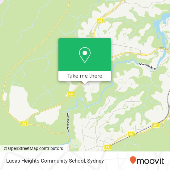 Mapa Lucas Heights Community School