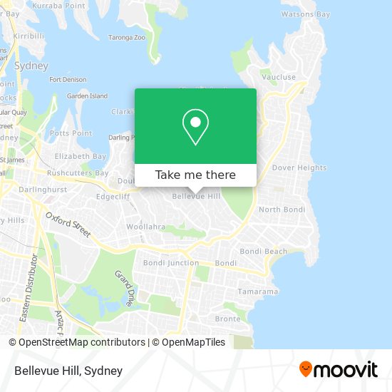 Mapa Bellevue Hill