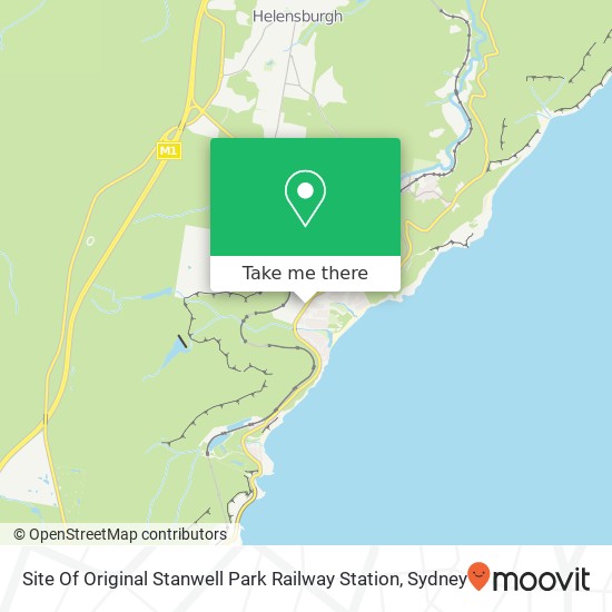 Site Of Original Stanwell Park Railway Station map