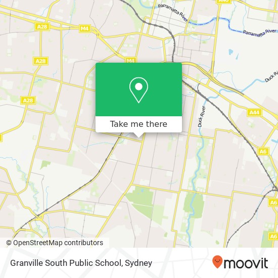 Granville South Public School map