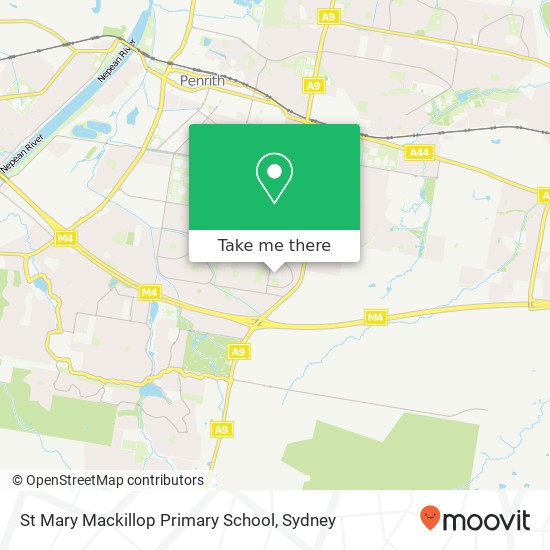 Mapa St Mary Mackillop Primary School