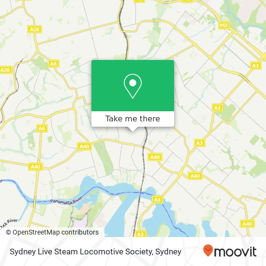 Sydney Live Steam Locomotive Society map