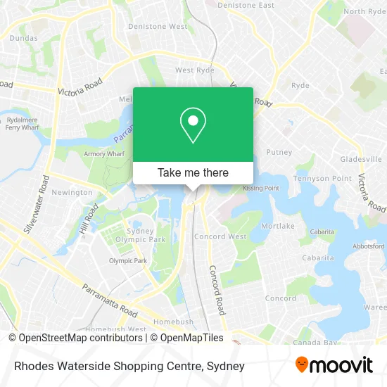 Rhodes Waterside Shopping Centre map