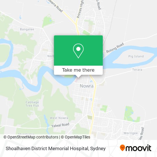 Mapa Shoalhaven District Memorial Hospital