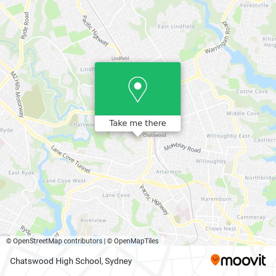 Chatswood High School map