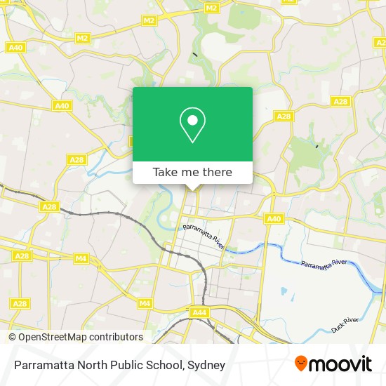 Mapa Parramatta North Public School