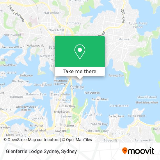 Glenferrie Lodge Sydney map