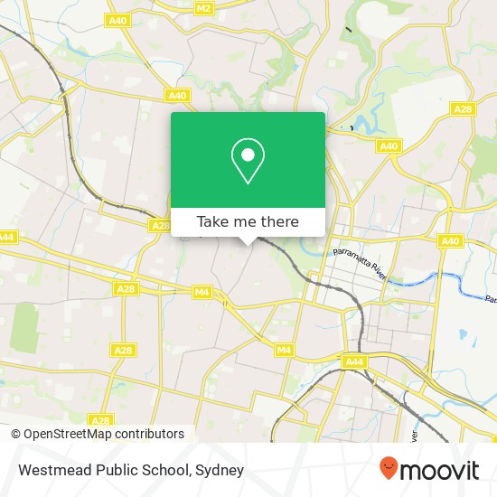 Mapa Westmead Public School