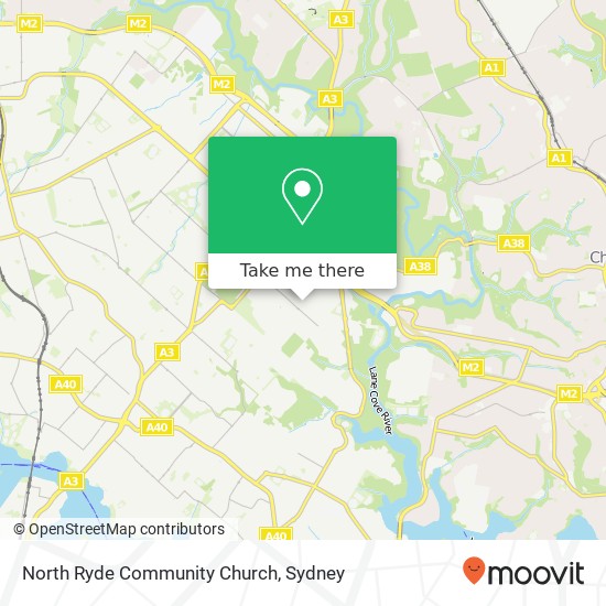 North Ryde Community Church map