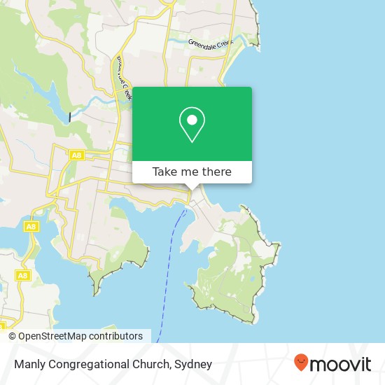 Mapa Manly Congregational Church