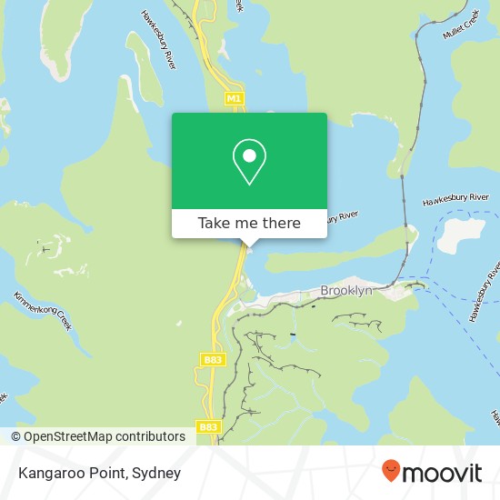 Mapa Kangaroo Point