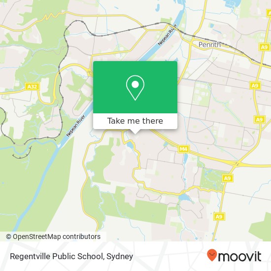 Mapa Regentville Public School