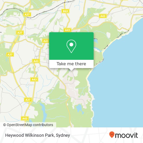 Mapa Heywood Wilkinson Park