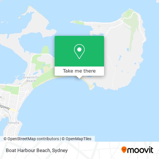 Mapa Boat Harbour Beach