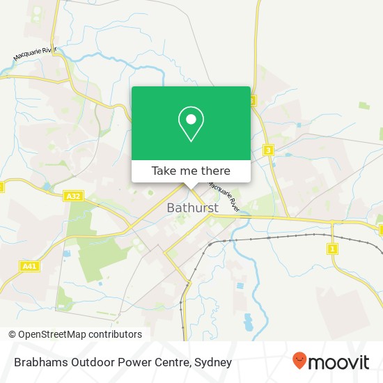 Mapa Brabhams Outdoor Power Centre
