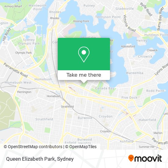 Mapa Queen Elizabeth Park