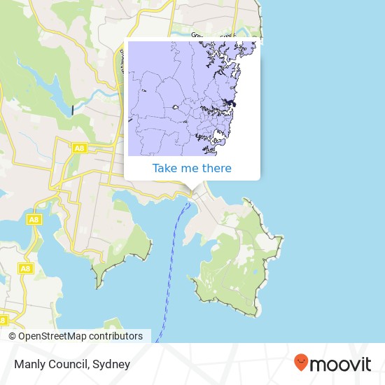 Manly Council map