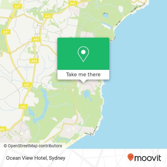 Ocean View Hotel map