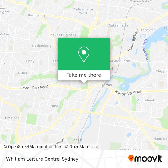 Whitlam Leisure Centre map