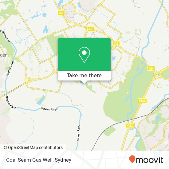 Mapa Coal Seam Gas Well