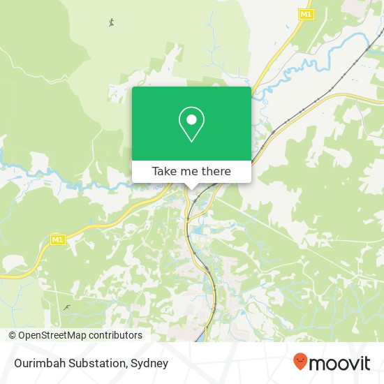 Mapa Ourimbah Substation