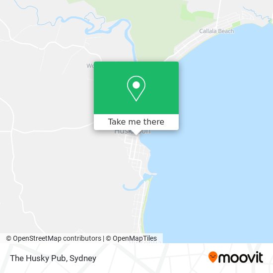 The Husky Pub map