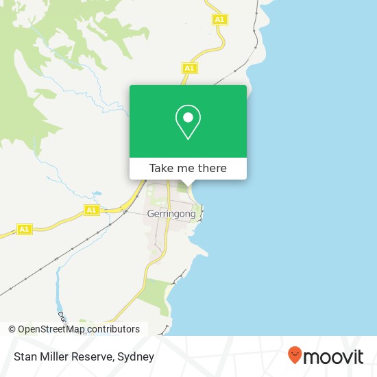 Mapa Stan Miller Reserve