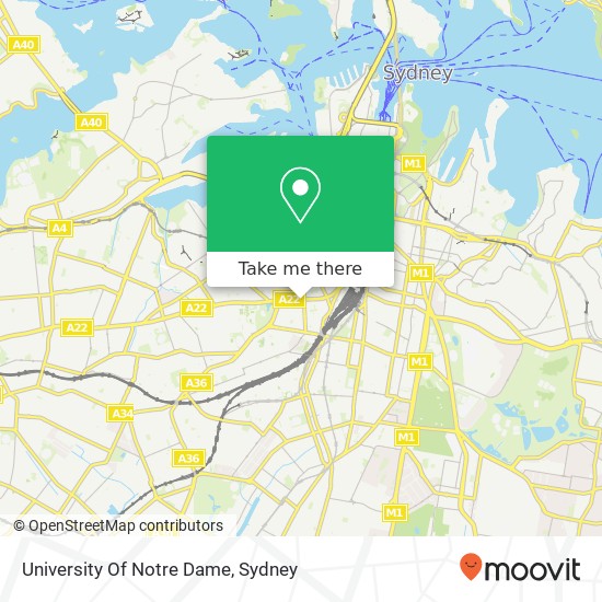 University Of Notre Dame map