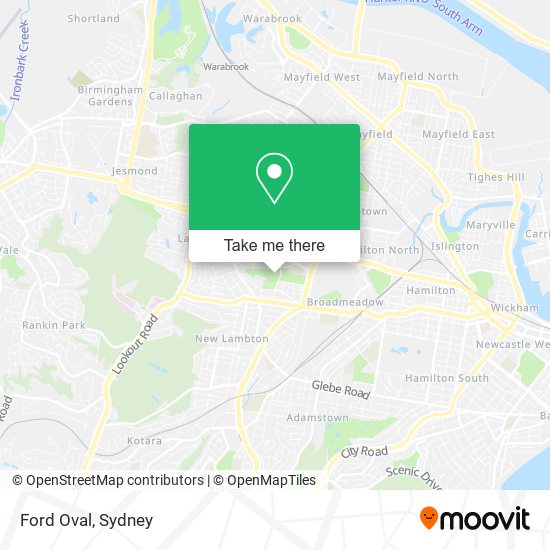 Ford Oval map