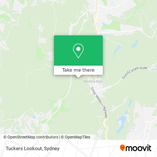 Tuckers Lookout map
