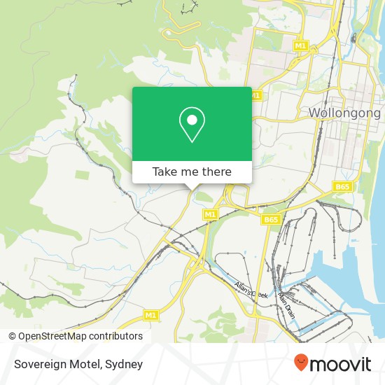 Sovereign Motel map