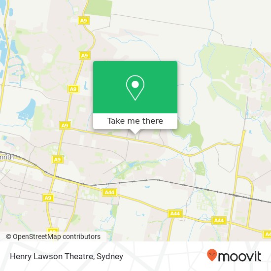 Mapa Henry Lawson Theatre