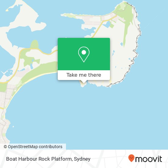 Boat Harbour Rock Platform map