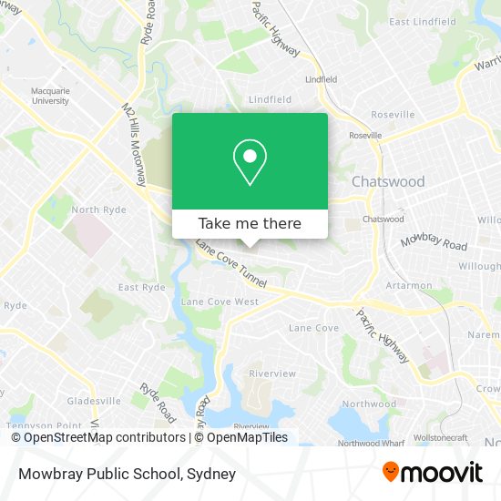 Mowbray Public School map