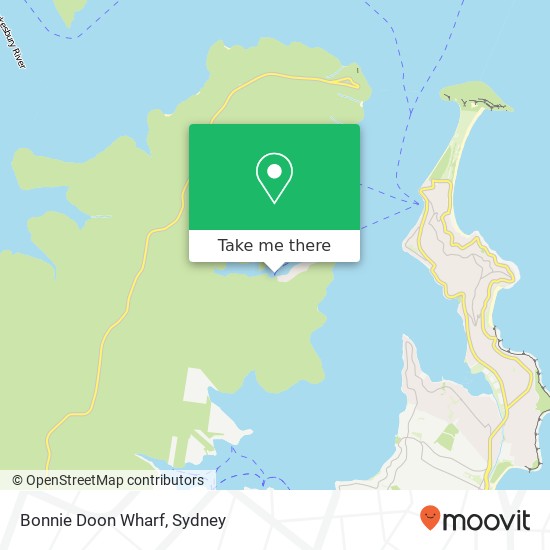 Mapa Bonnie Doon Wharf