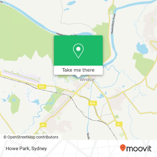 Mapa Howe Park