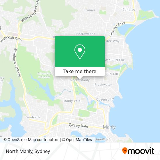 North Manly map