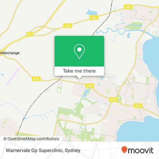Warnervale Gp Superclinic map