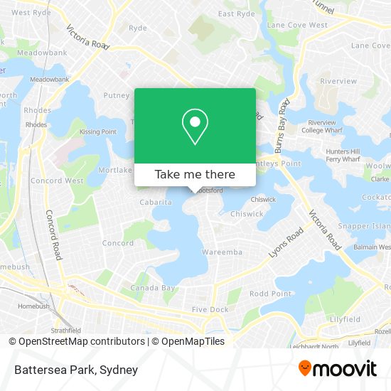 Mapa Battersea Park