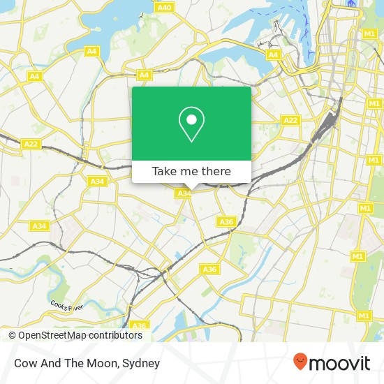Cow And The Moon map