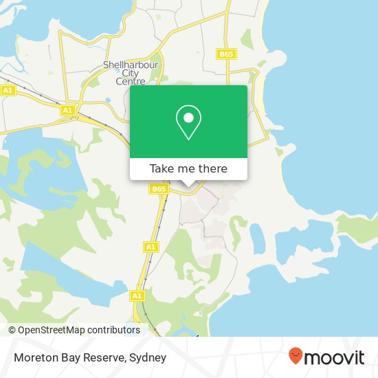 Moreton Bay Reserve map